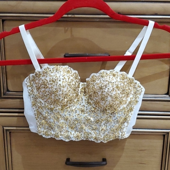 Bebe beaded bralette xs - Picture 1 of 4